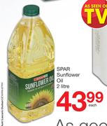 Spar Sunflower Oil-2 Litre Each