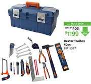Dexter Toolbox 40 Pcs 81411087