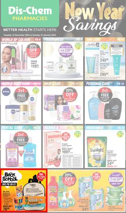 Dis-Chem : New Year Savings (10 December - 12 January 2025), page 1