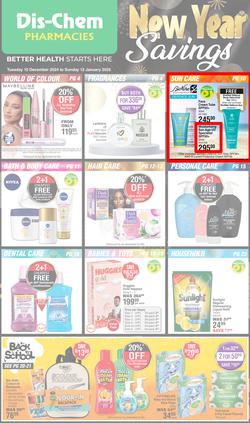 Dis-Chem : New Year Savings (10 December - 12 January 2025), page 1
