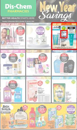 Dis-Chem : New Year Savings (10 December - 12 January 2025), page 1