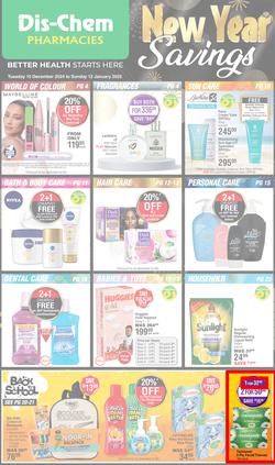 Dis-Chem : New Year Savings (10 December - 12 January 2025), page 1