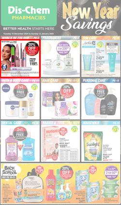 Dis-Chem : New Year Savings (10 December - 12 January 2025), page 1