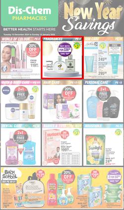 Dis-Chem : New Year Savings (10 December - 12 January 2025), page 1