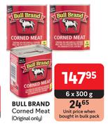 Bull Brand Corned Meat Original Only-6 x 300g