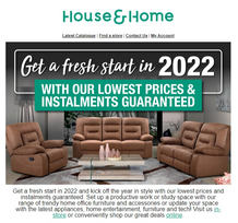 House & Home : Get A fresh Start In 2022 (10 January - 30 January 2022)