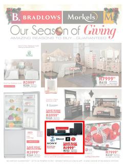 Bradlows & Morkels : Our Season Of Giving (30 Oct - 9 Nov 2014), page 1