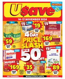 Usave Western Cape : 4-Day Price Slash (14 November - 17 November 2024)