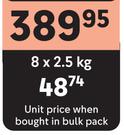 Econo White Sugar-8 x 2.5Kg 