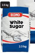 Econo White Sugar-8 x 2.5Kg 