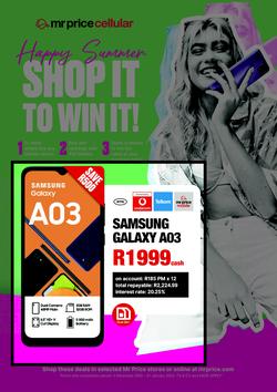 Mr Price Cellular : Happy Summer (04 December - 31 January 2023), page 1