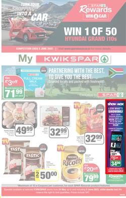 KWIKSPAR EASTERN CAPE : Turn Your Shopping Into A Car (24 May - 05 June 2022) | Valid In Abbotsford, Beacon Isle, Beetlestone, Burt Drive, Butterworth, Cambridge West, Colchester, Dhaysons, East End, page 1