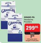 Grand-Pa Headache Powders-144's Pack
