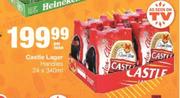 Castle Lager Handies-24 x 340ml Per Case