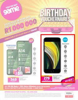 Game Cellular : Birthday Vouchernaires (19 April - 06 June 2023), page 1