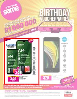 Game Cellular : Birthday Vouchernaires (19 April - 06 June 2023), page 1