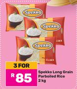 Spekko Long Grain Parboiled Rice-For 3 x 2 Kg