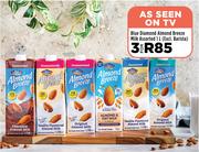 Blue Diamond Almond Breeze Milk Assorted (Excl. Barista)-For 3 x 1Ltr