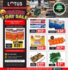 Lotus Fresh Produce : Crazee 4 Day Sale (09 July - 12 July 2026)