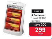 Eiger 3 Bar Heater-Each