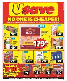Usave Eastern Cape : No One Is Cheaper (08 April - 21 April 2024)