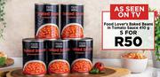 Food Lover's Baked Beans In Tomato Sauce-For 5 x 410g