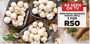 White Button Mushroom Punnets-For 3 x 200g