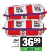 Spar Polony Assorted-1kg Each