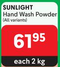 Sunlight Hand Wash Powder (All Variants)-2Kg 