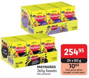 Maynards Jelly Sweets (All Variants)-24 x 60g