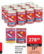 Lucky Star Pilchards (All Variants)-12 x 400g