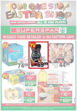 SUPERSPAR EASTERN CAPE (23 March - 5 April 2021) Valid in Gqeberha, East London, Knysna, George, Jeffrey's Bay, ST Francis Bay, Port Alfred, Plettenberg Bay, Uitenhage, Queenstown & Sedgefield, page 1