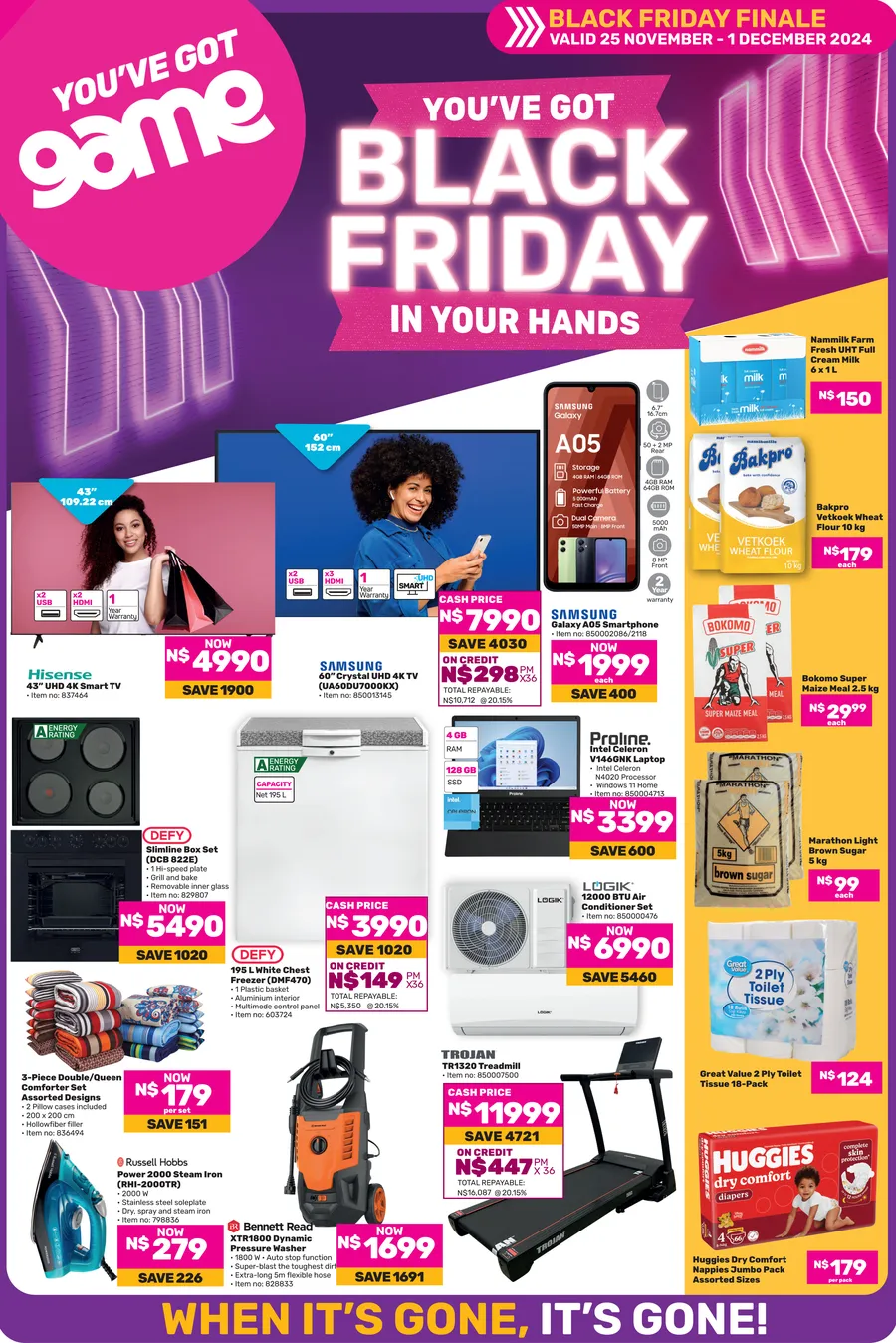 Game Namibia : Black Friday (25 November - 01 December 2024) — m.guzzle ...