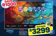 TCL 40" Full HD Android Smart LED TV 40S5400A