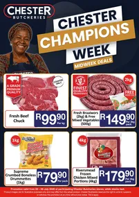 Chester Butcheries : Chester Champions Week (02 July - 06 July 2026)
