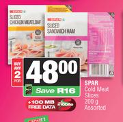 Spar Cold Meat Slices Assorted-For 2 x 200g
