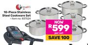 Tissolli 10 Piece Stainless Steel Cookware Set-Per Set