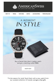 American Swiss : A Moment In Style (Request Valid Dates From Retailer)