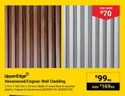 Upper Edge Havenwood/Congac Wall Cladding-Each