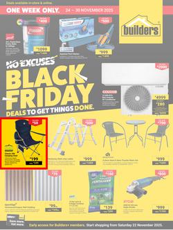 Builders : No Excuse Black Friday Deals (24 November - 30 November 2025), page 1