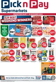 Pick n Pay Gauteng, Free State, North West, Mpumalanga, Limpopo & Northern Cape : Weekend Specials (07 November - 10 November 2024)