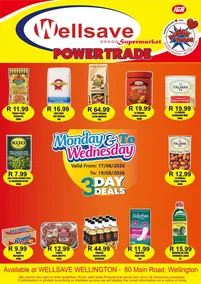 WellSave Powertrade Paarl : 3 Day Deals (17 August - 19 August 2026)