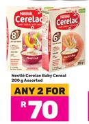 Nestle Cerelac Baby Cereal Assorted-For Any 2 x 200g