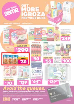 Game SASSA : Get More iGroza For Your Buck (24 April - 09 May 2025), page 1
