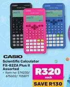 Casio Scientific Calculator FX-82ZA Plus II Assorted-Each