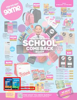 Game : Make Your Great School Comeback In 2024 (13 December - 04 February 2024), page 1