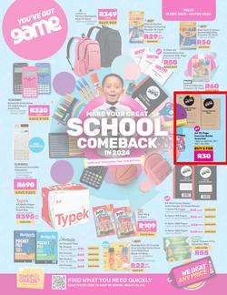 Game : Make Your Great School Comeback In 2024 (13 December - 04 February 2024), page 1
