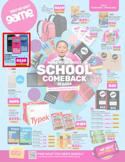 Game : Make Your Great School Comeback In 2024 (13 December - 04 February 2024), page 1