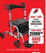 2 In 1 Rollator Wheelchair