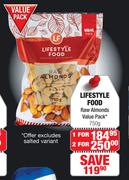 Lifestyle Food Raw Almonds Value Pack-750g